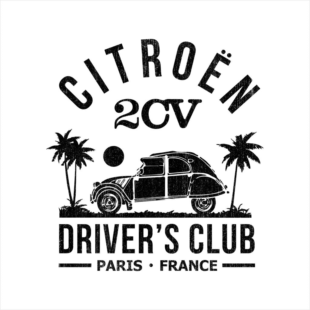 Citroën 2CV Driver's Club Black Beach Men's T-Shirt product image 5