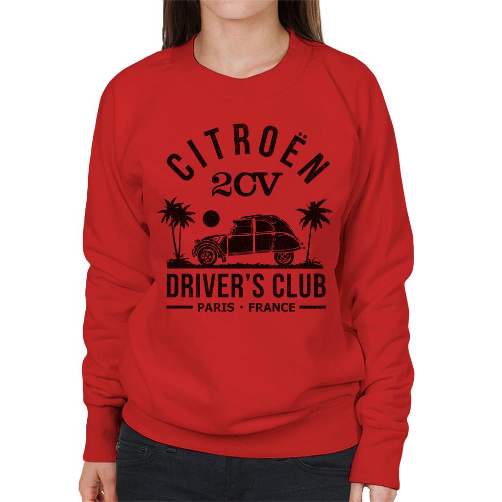 Citroën 2CV Driver's Club Black Beach Women's Sweatshirt product image 6