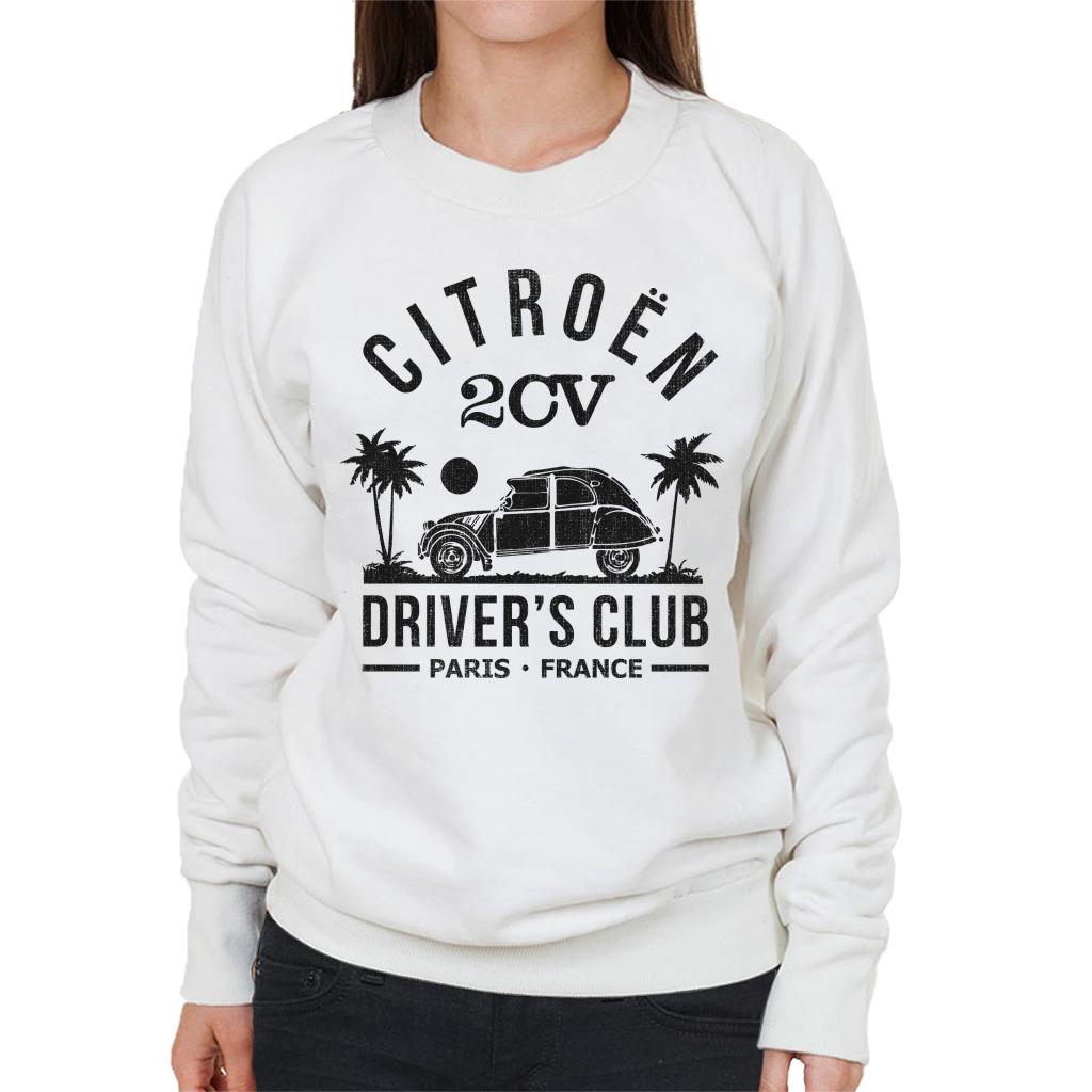 Citroën 2CV Driver's Club Black Beach Women's Sweatshirt product image 4