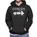 Citroën 2CV Dimensions White Diagram Men's Hooded Sweatshirt product image 1