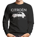Citroën 2CV Dimensions White Diagram Men's Sweatshirt product image 1