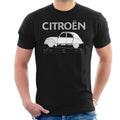 Citroën 2CV Dimensions White Diagram Men's T-Shirt product image 1