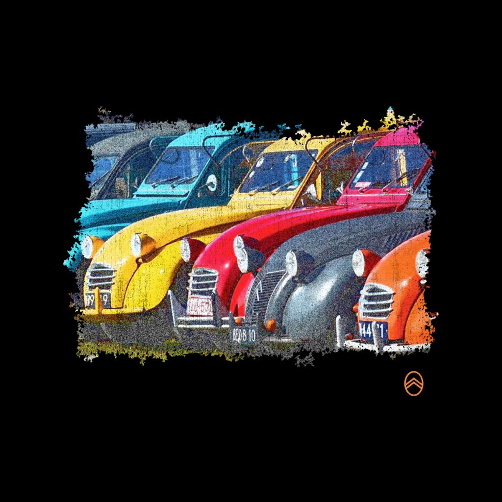 Citroën 2CV In A Line Retro Photo Men's Hooded Sweatshirt product image 2