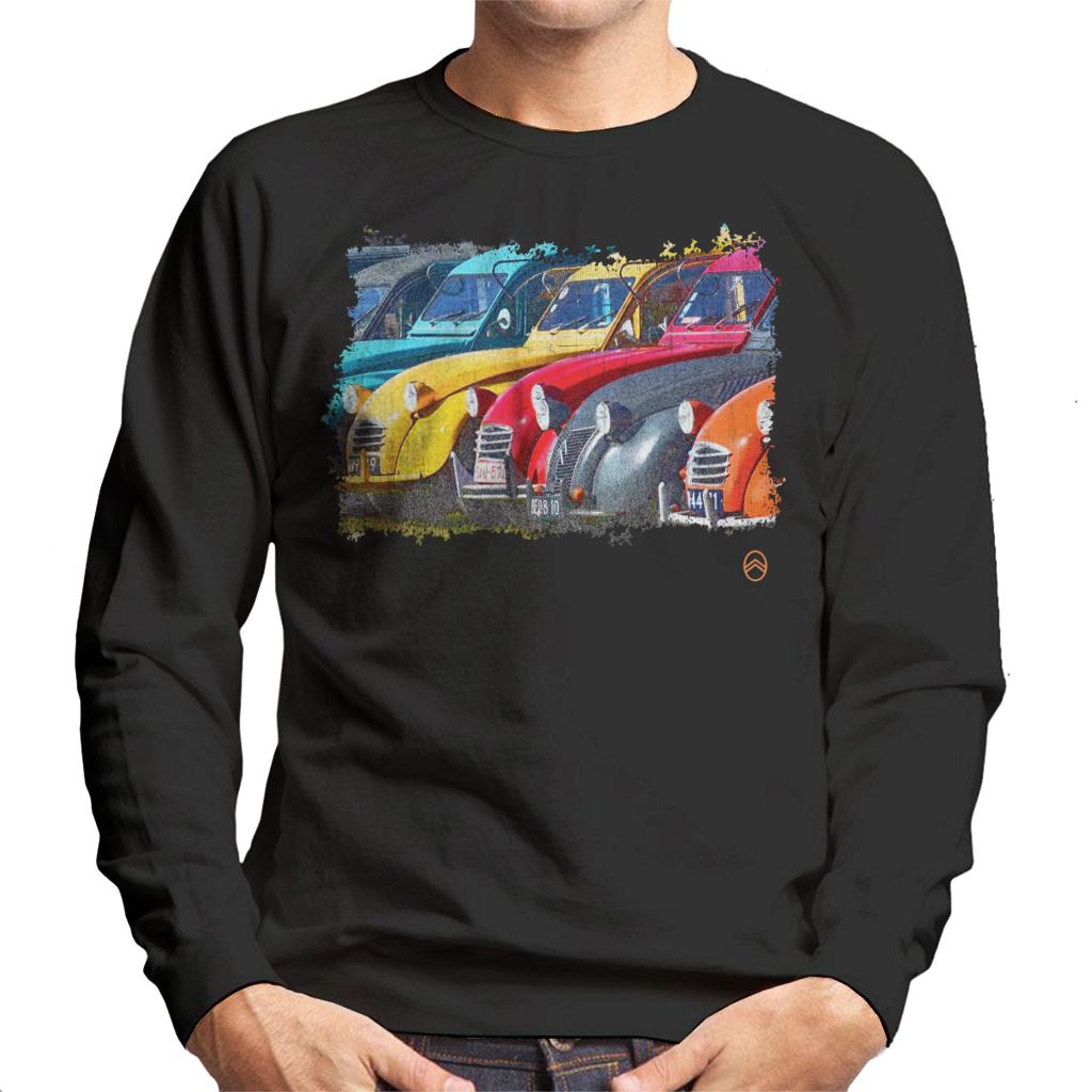 Citroën 2CV In A Line Retro Photo Men's Sweatshirt product image 1