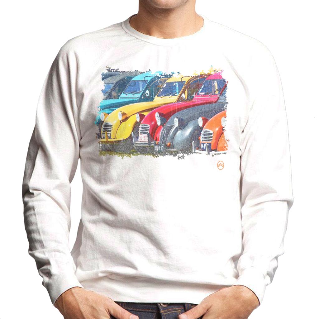 Citroën 2CV In A Line Retro Photo Men's Sweatshirt product image 6
