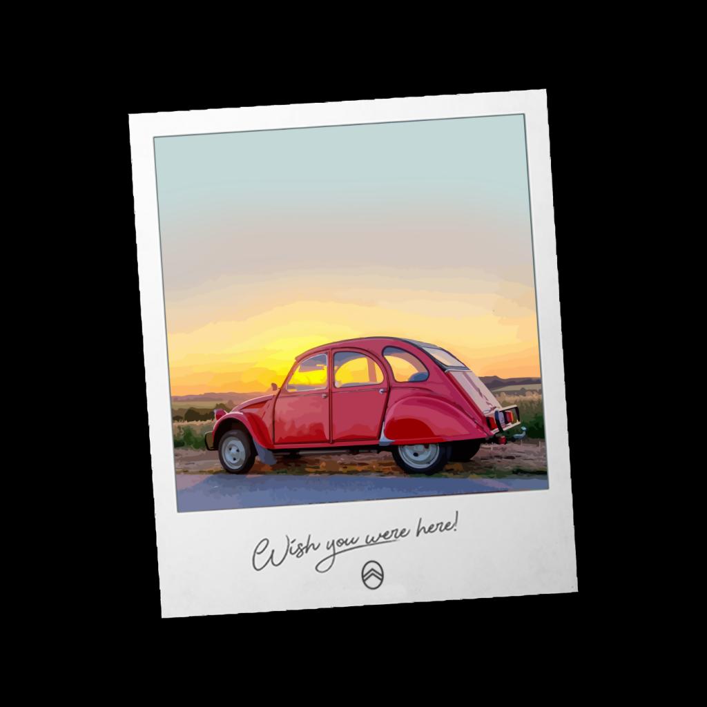 Citroën 2CV Wish You Were Here Photo Women's Sweatshirt product image 2