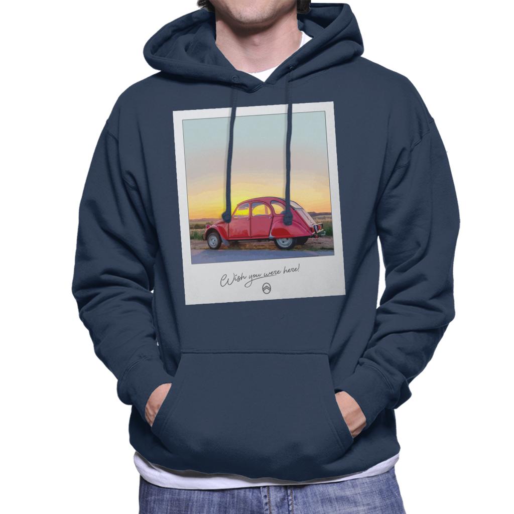 Citroën 2CV Wish You Were Here Photo Men's Hooded Sweatshirt product image 4