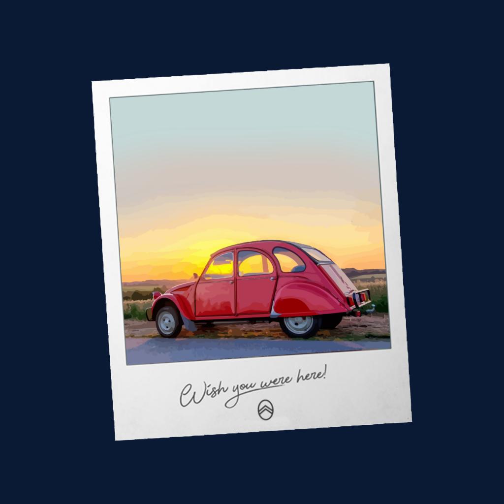 Citroën 2CV Wish You Were Here Photo Women's Sweatshirt product image 5