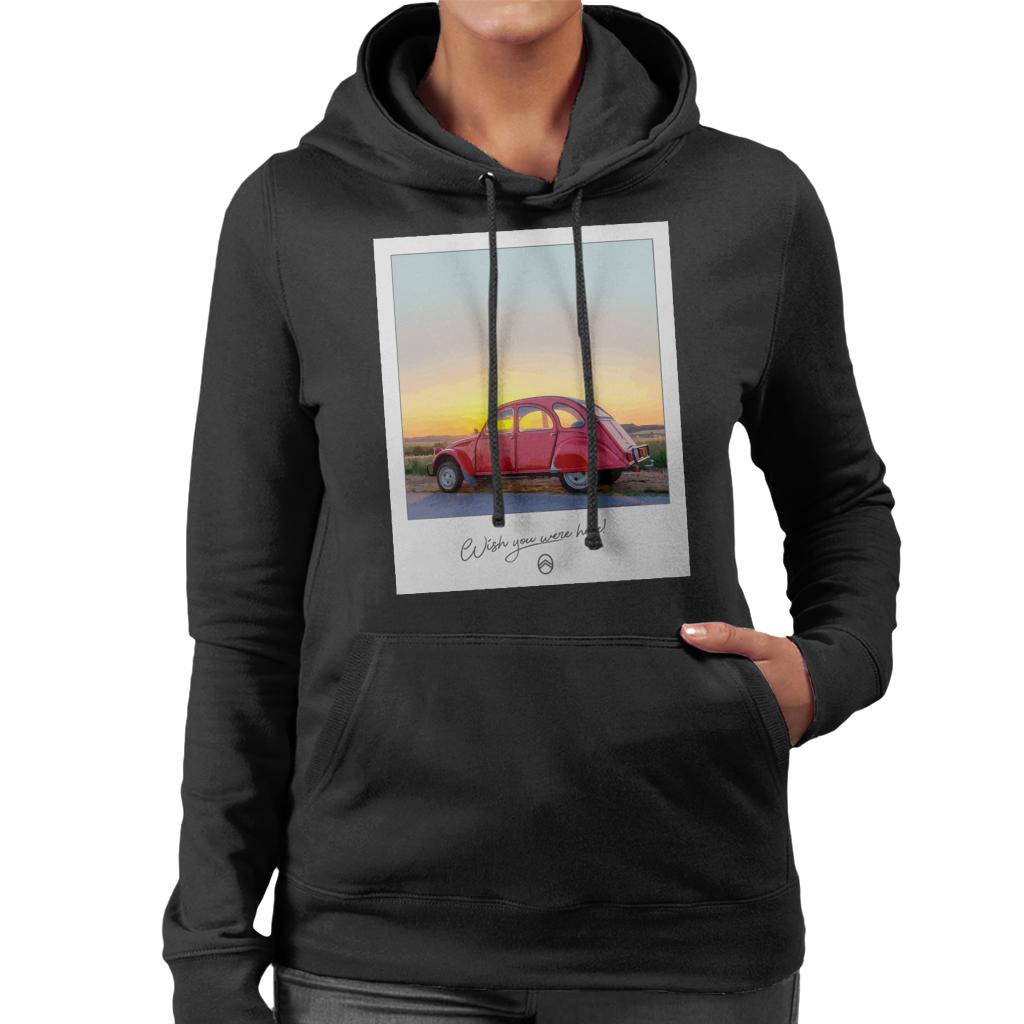 Citroën 2CV Wish You Were Here Photo Women's Hooded product image 1