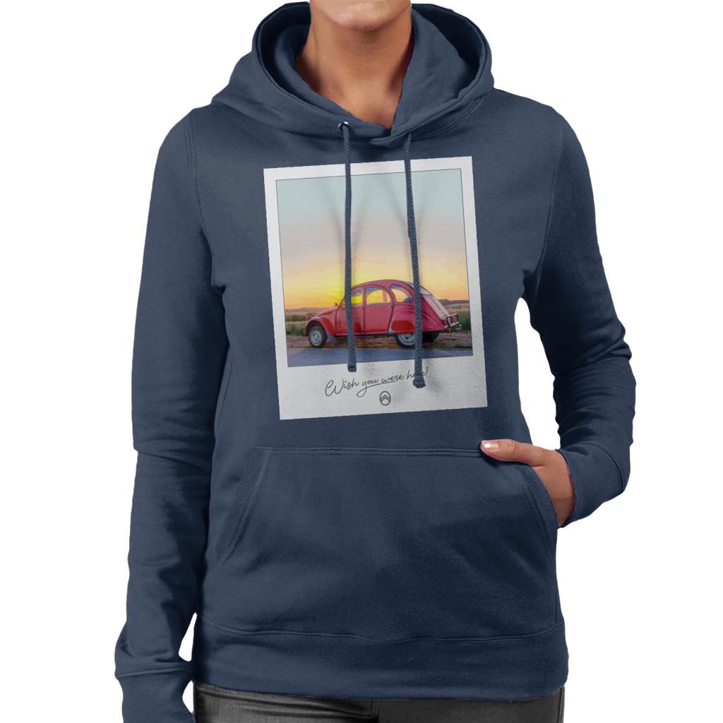 Citroën 2CV Wish You Were Here Photo Women's Hooded product image 4