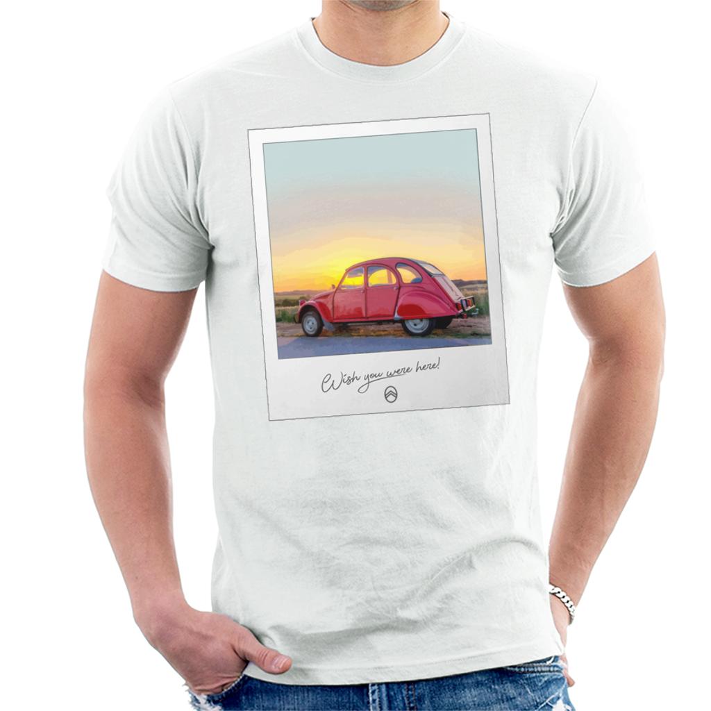 Citroën 2CV Wish You Were Here Photo For Light Men's T-Shirt product image 4