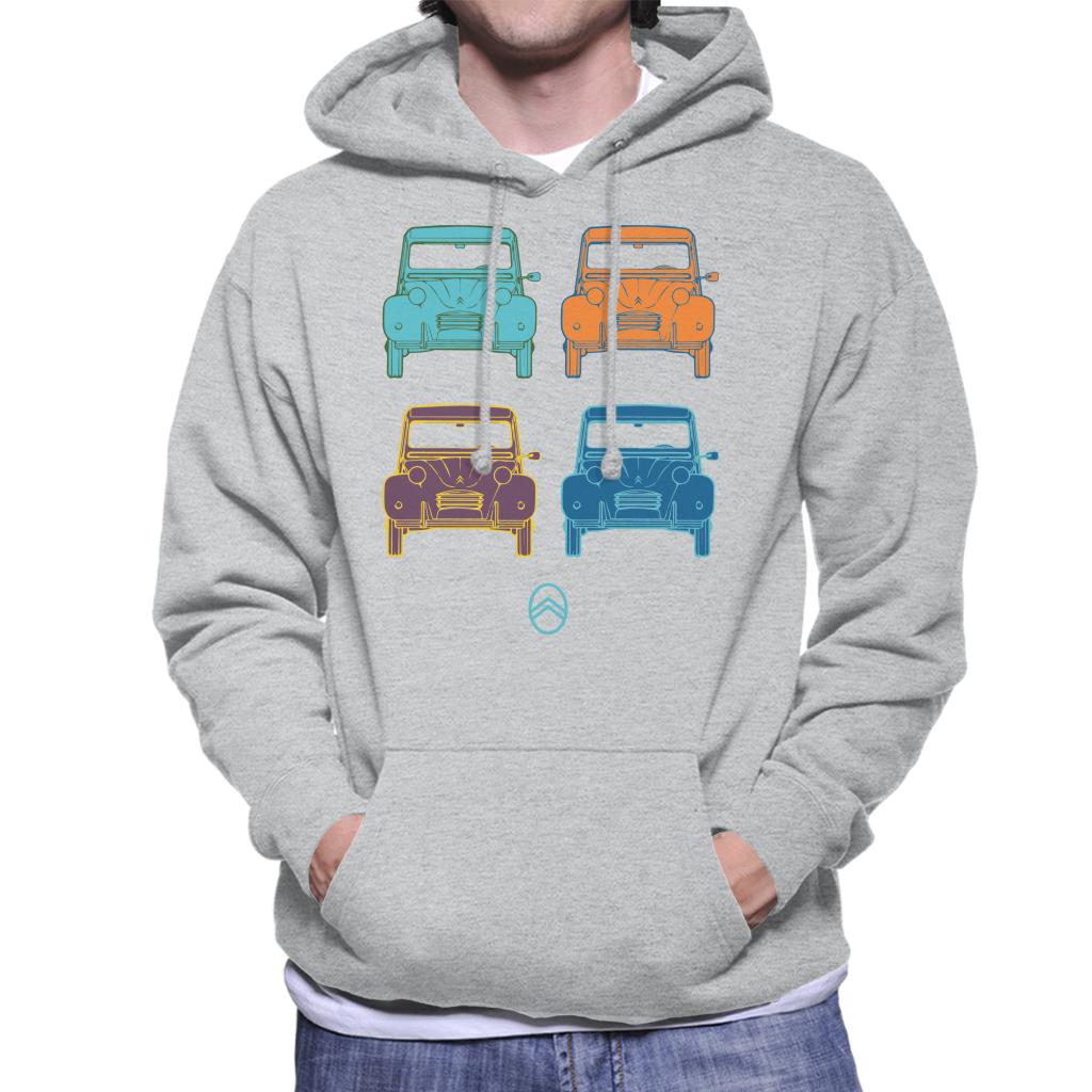 Citroën 2CV Pop Art Style Men's Hooded Sweatshirt product image 4