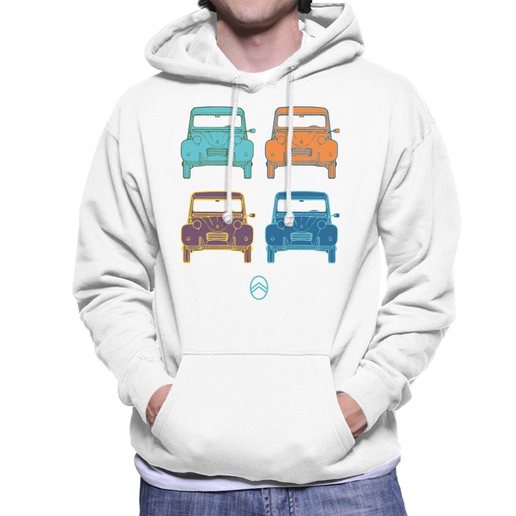 Citroën 2CV Pop Art Style Men's Hooded Sweatshirt product image 6