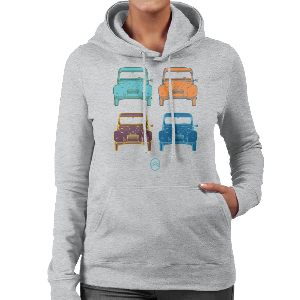 Citroën 2CV Pop Art Style Women's Hooded Sweatshirt product image 4