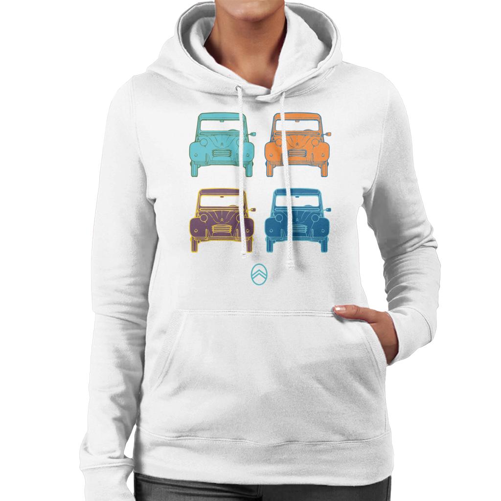 Citroën 2CV Pop Art Style Women's Hooded Sweatshirt product image 6