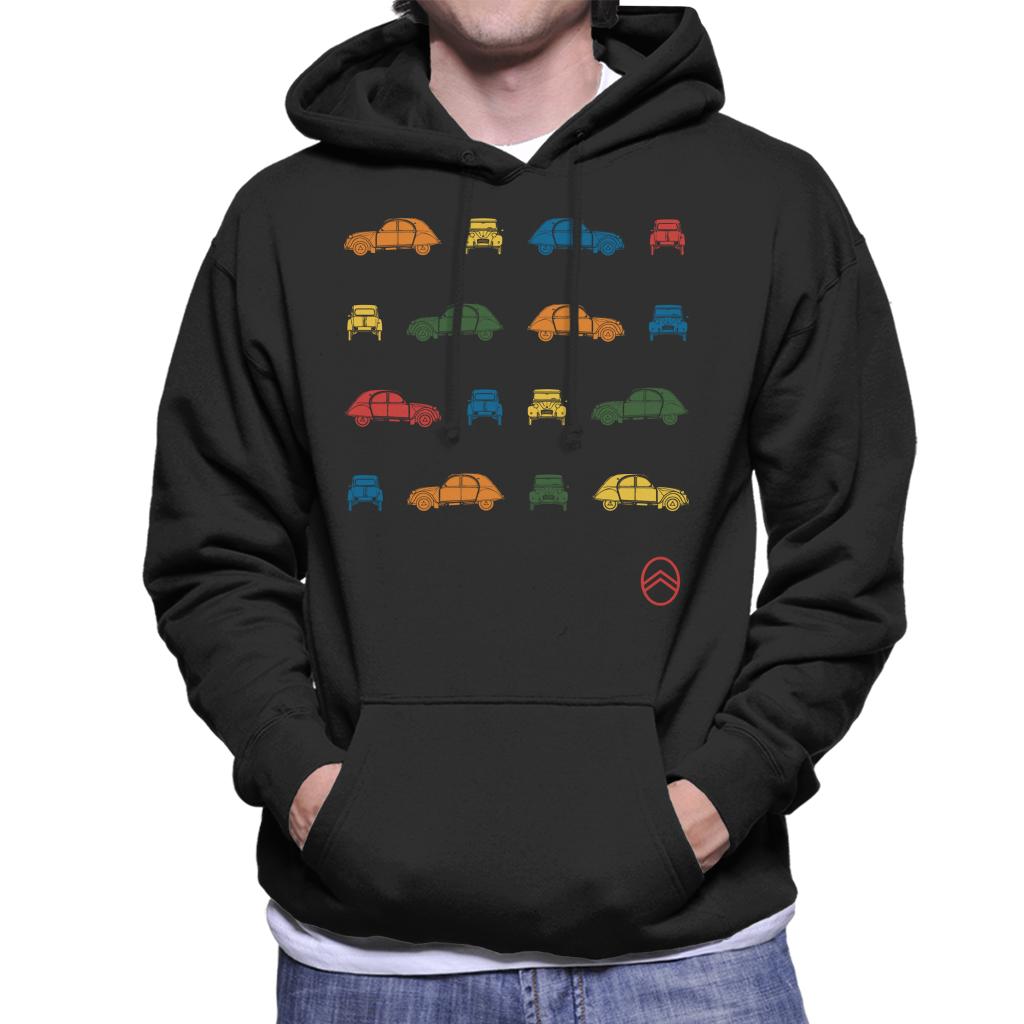 Citroën 2CV Pop Art Pattern Men's Hooded Sweatshirt product image 1