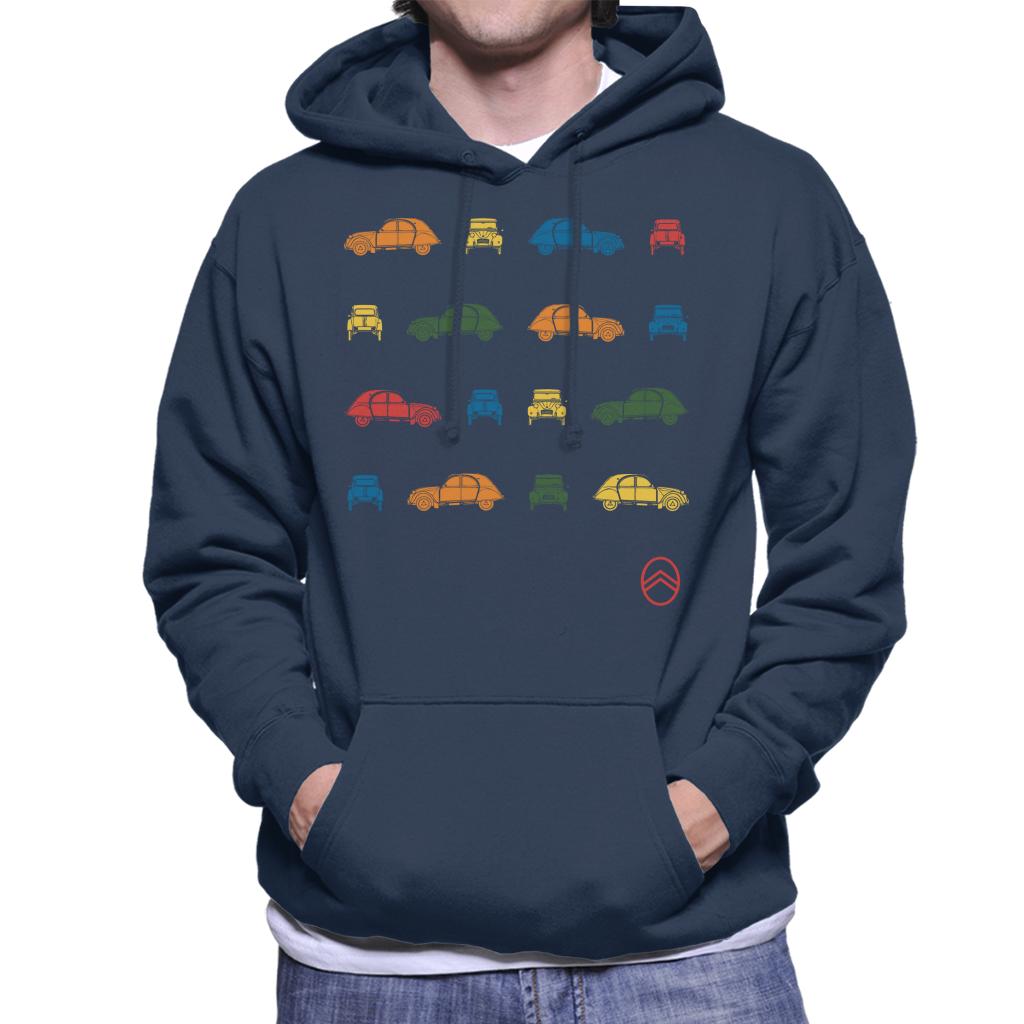 Citroën 2CV Pop Art Pattern Men's Hooded Sweatshirt product image 4