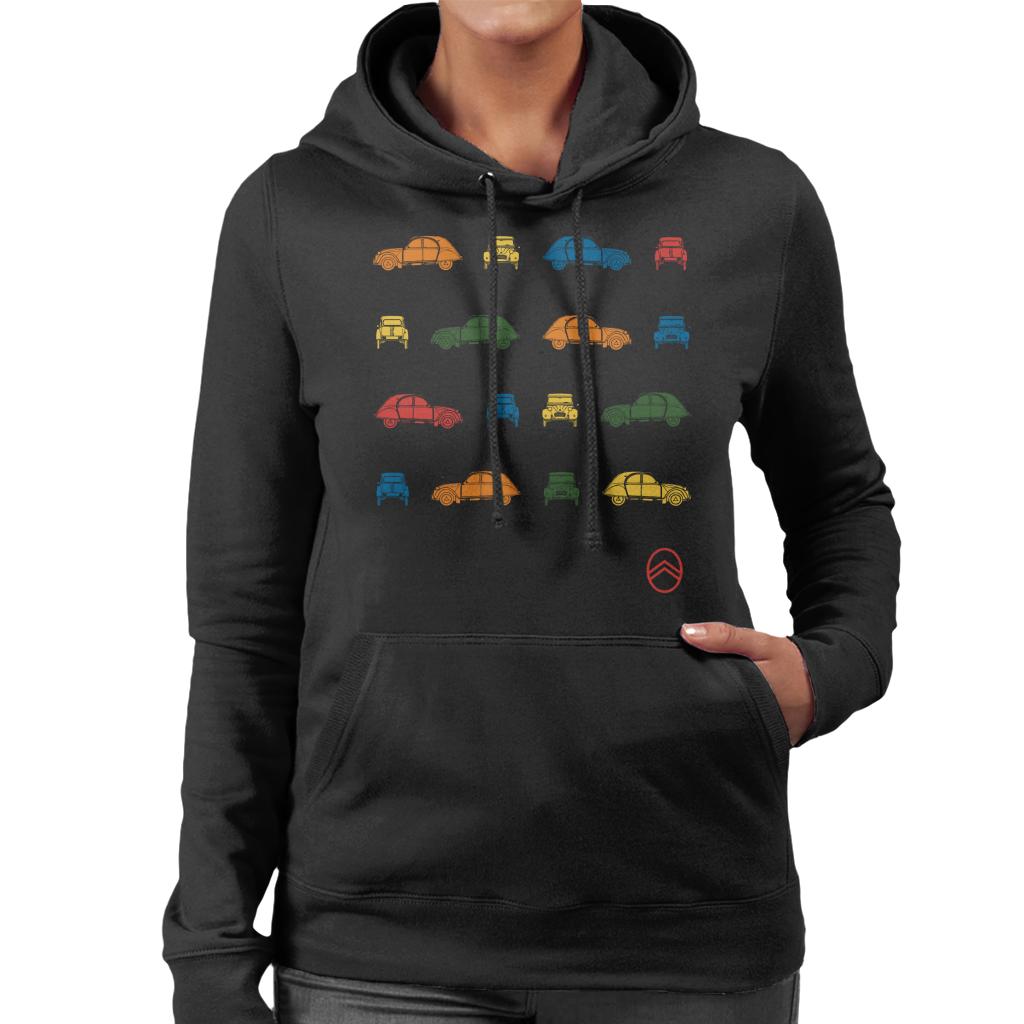 Citroën 2CV Pop Art Pattern Women's Hooded Sweatshirt product image 1