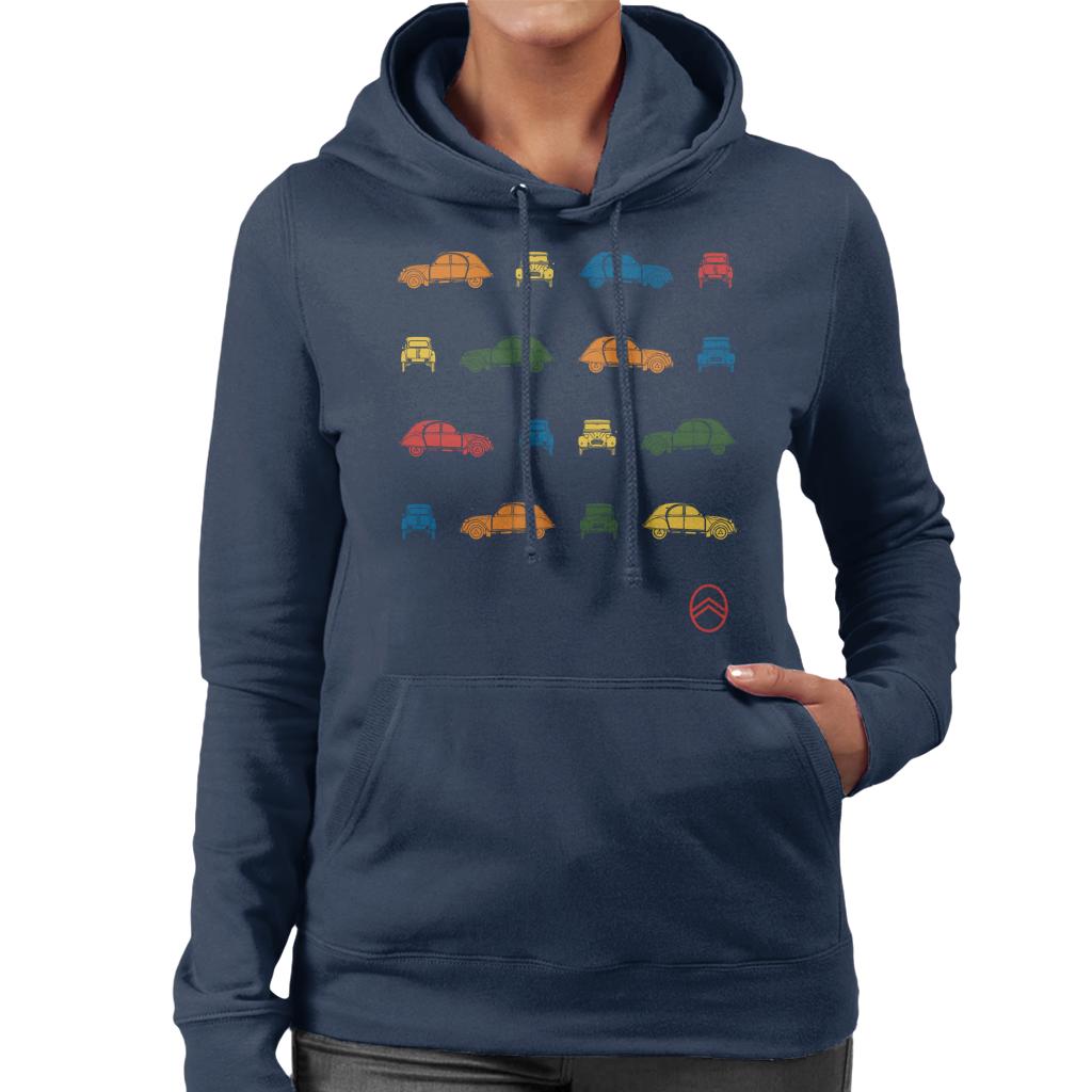 Citroën 2CV Pop Art Pattern Women's Hooded Sweatshirt product image 4