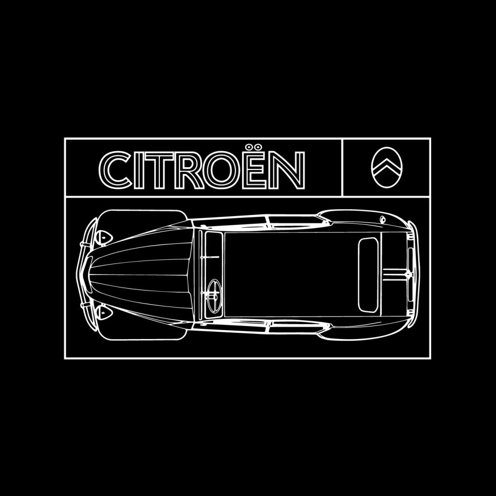 Citroën 2CV White Diagram Top View Women's Sweatshirt product image 2