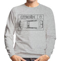 Citroën 2CV Black Diagram Top View Men's Sweatshirt product image 1