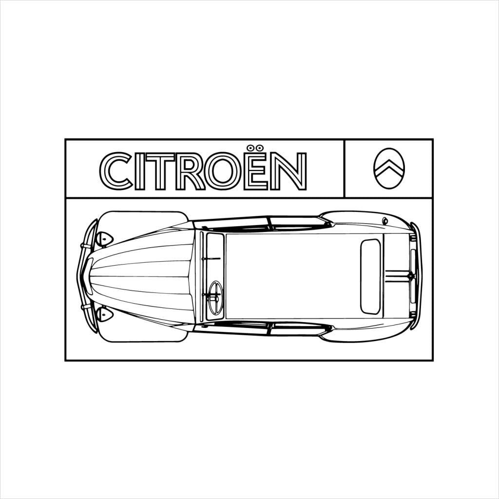 Citroën 2CV Black Diagram Top View Women's T-Shirt product image 5