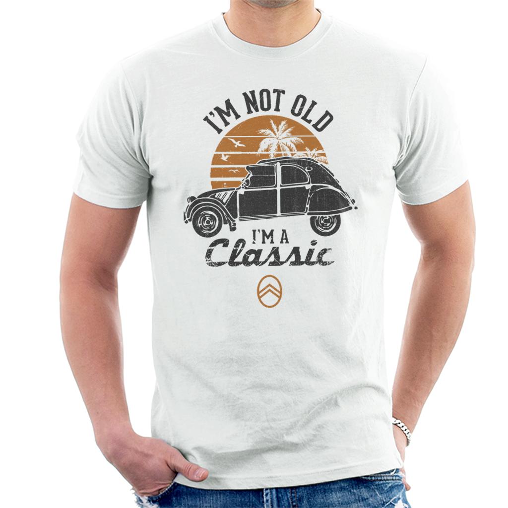 Citroën 2CV Black I'm Not Old Classic Sunset Men's T-Shirt product image 4