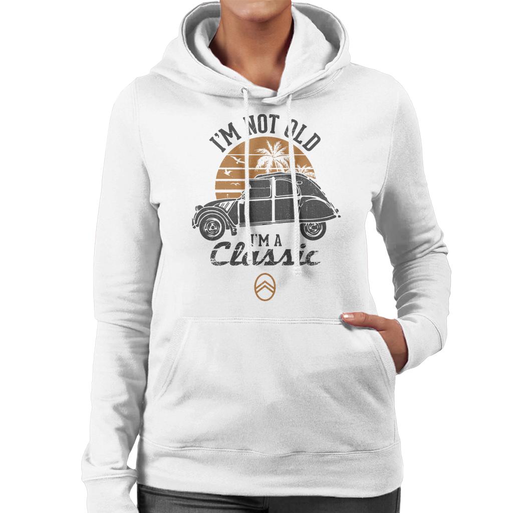 Citroën 2CV Black I'm Not Old Classic Sunset Women's Hooded product image 4