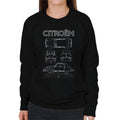 Citroën 2CV White Diagram Views Women's Sweatshirt product image 1