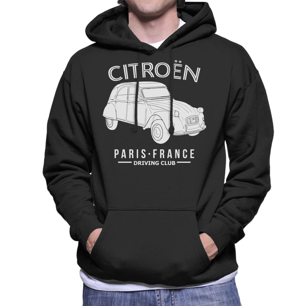 Citroën Driving Club White 2CV Paris France Men's Hooded product image 1