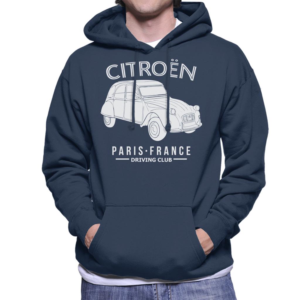 Citroën Driving Club White 2CV Paris France Men's Hooded product image 4
