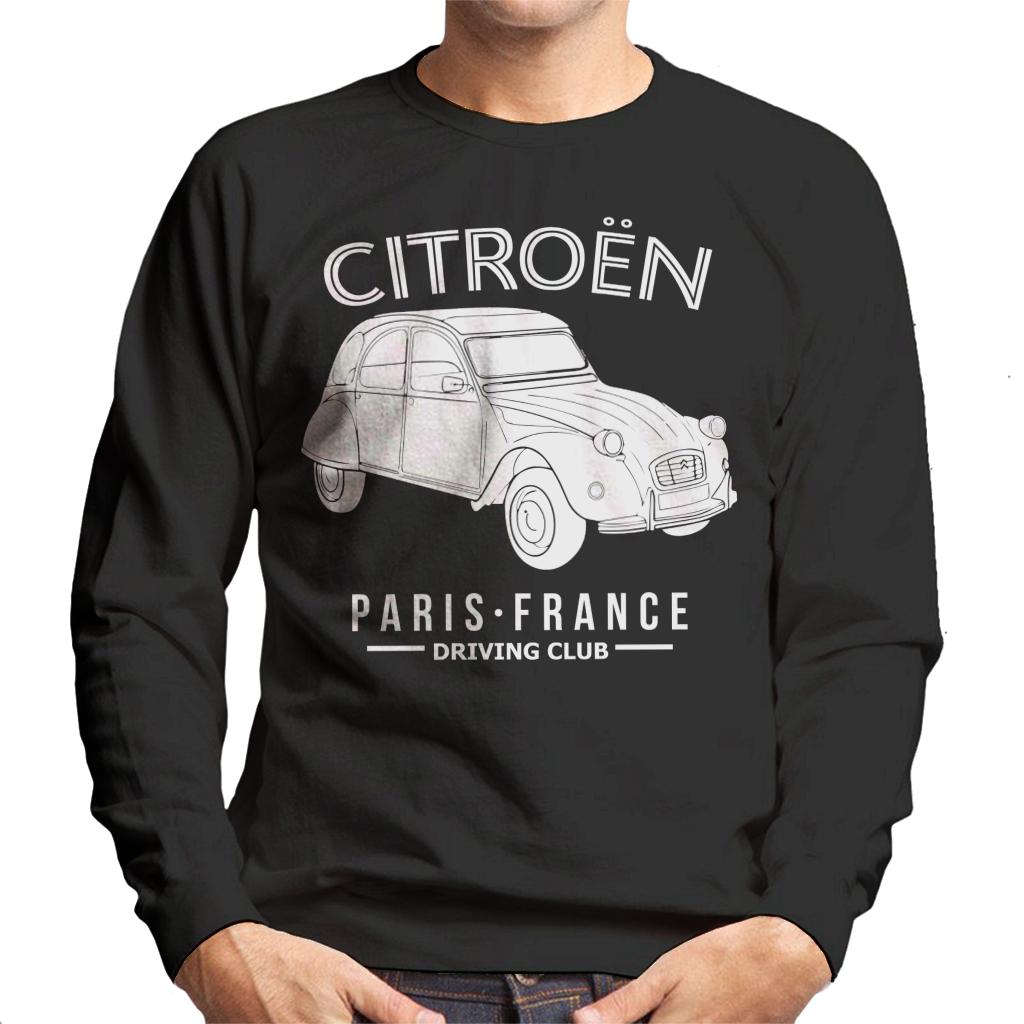Citroën Driving Club White 2CV Paris France Men's Sweatshirt product image 1