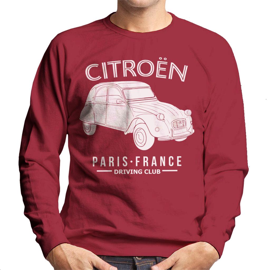 Citroën Driving Club White 2CV Paris France Men's Sweatshirt product image 6