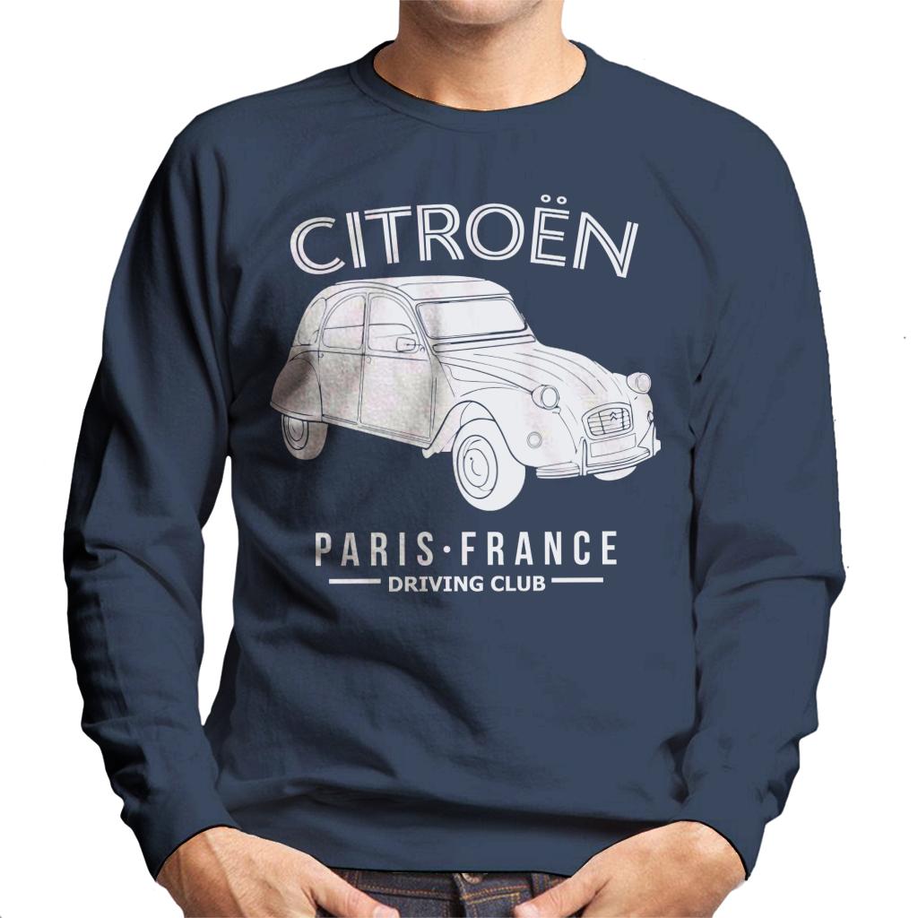 Citroën Driving Club White 2CV Paris France Men's Sweatshirt product image 4