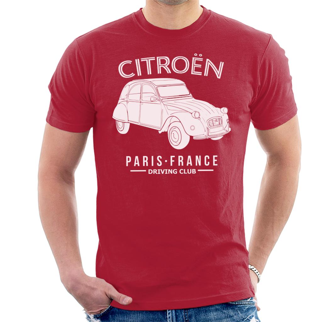 Citroën Driving Club White 2CV Paris France Men's T-Shirt product image 6
