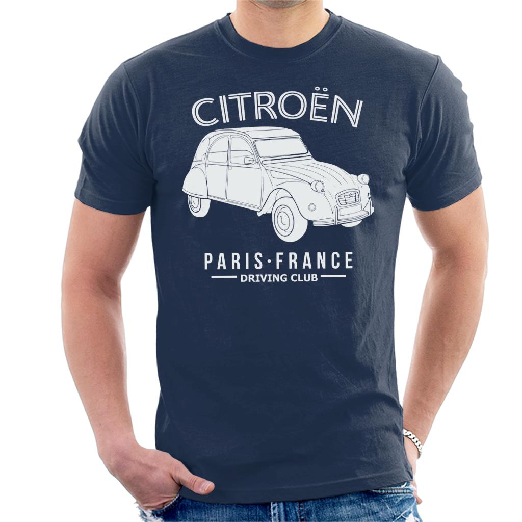 Citroën Driving Club White 2CV Paris France Men's T-Shirt product image 4
