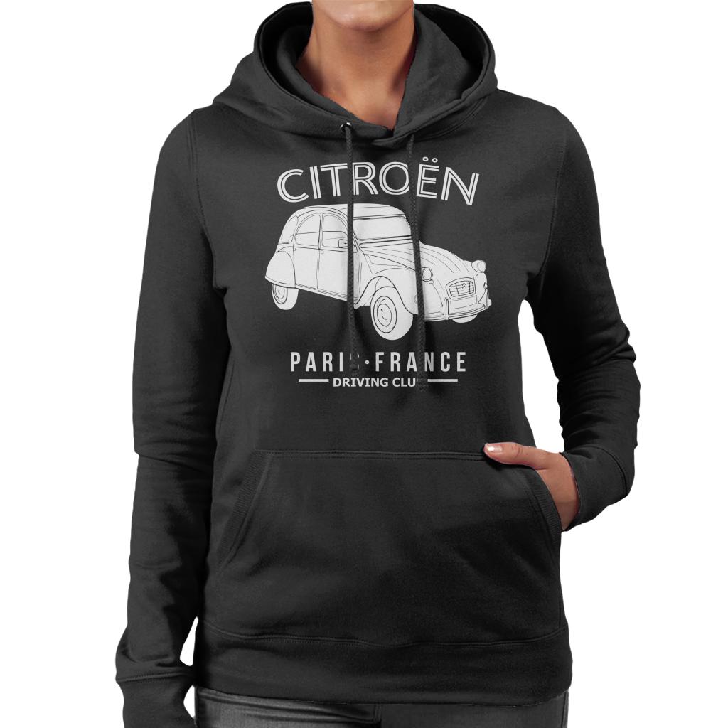 Citroën Driving Club White 2CV Paris France Women's Hooded product image 1