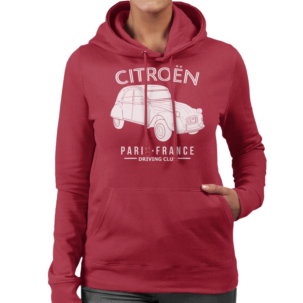 Citroën Driving Club White 2CV Paris France Women's Hooded product image 6