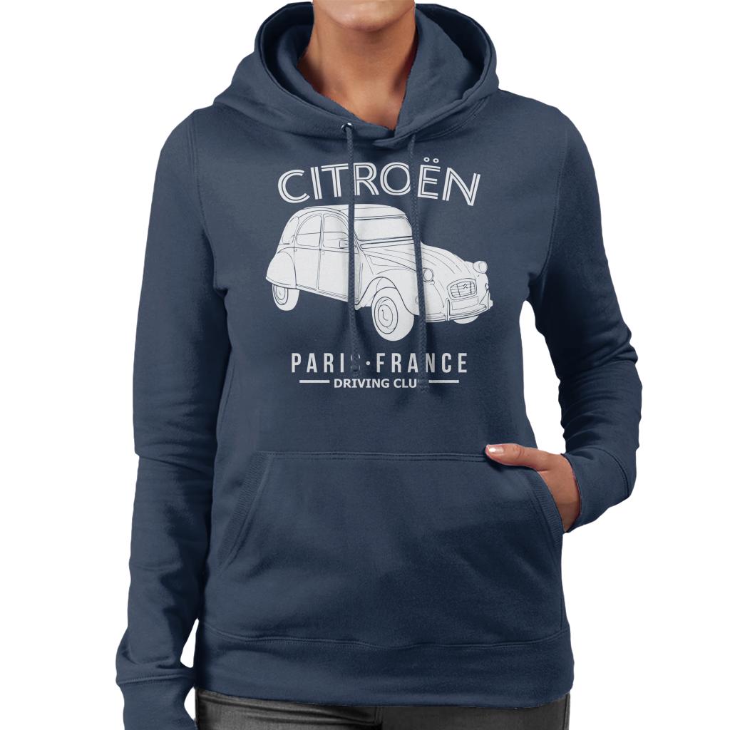 Citroën Driving Club White 2CV Paris France Women's Hooded product image 4