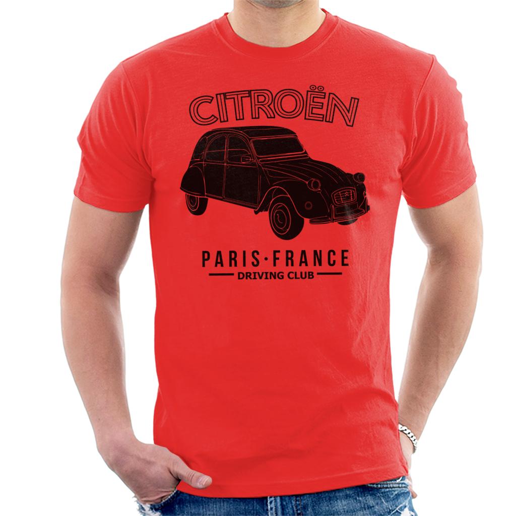 Citroën Driving Club Black 2CV Paris France Men's T-Shirt product image 6