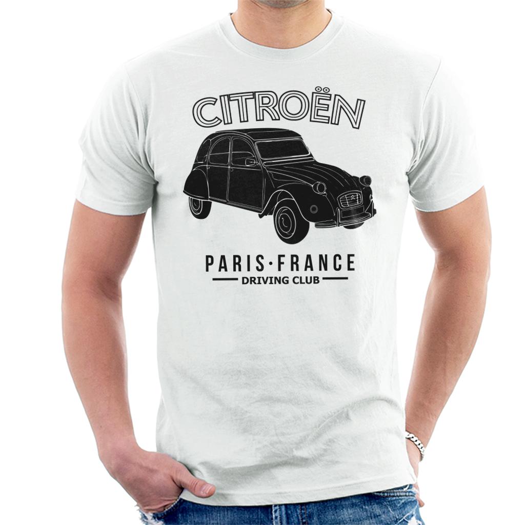 Citroën Driving Club Black 2CV Paris France Men's T-Shirt product image 4