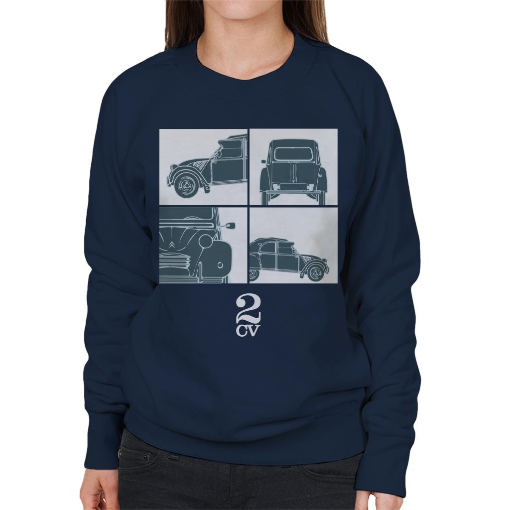 Citroën 2CV White Glamour Close Ups Women's Sweatshirt product image 4