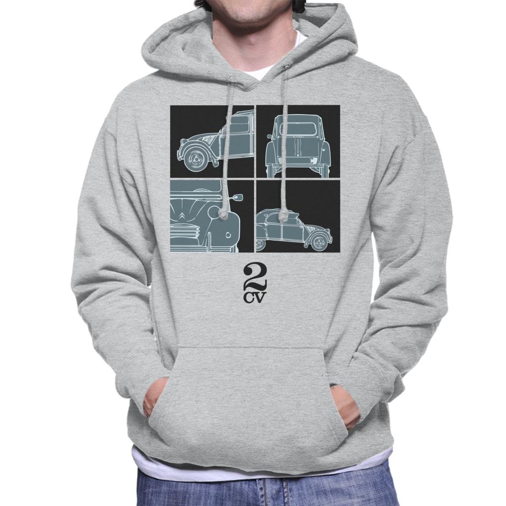 Citroën 2CV Black Glamour Close Ups Men's Hooded Sweatshirt product image 1
