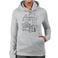 Citroën 2CV Black Angle Montage Women's Hooded Sweatshirt product image 1