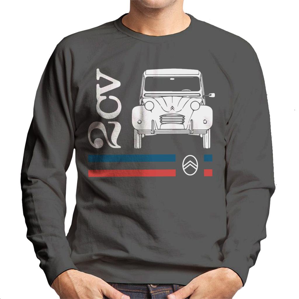 Citroën White 2CV Racing Stripes Men's Sweatshirt product image 4