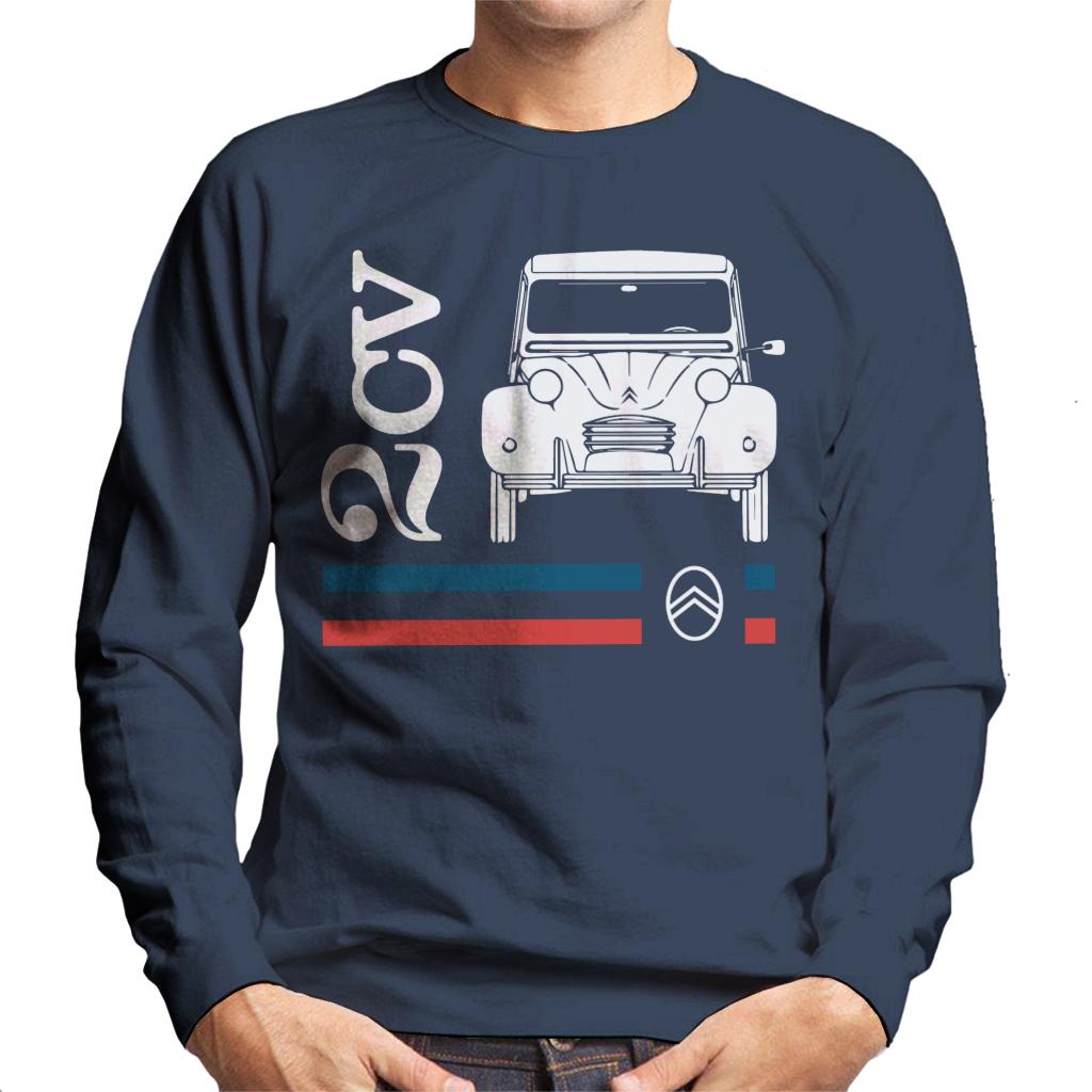 Citroën White 2CV Racing Stripes Men's Sweatshirt product image 6