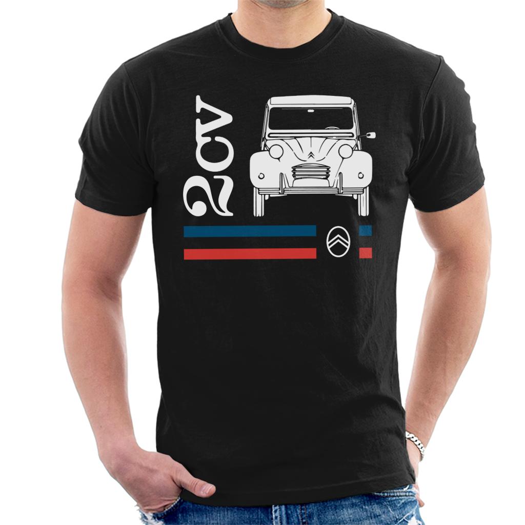 Citroën White 2CV Racing Stripes Men's T-Shirt product image 1