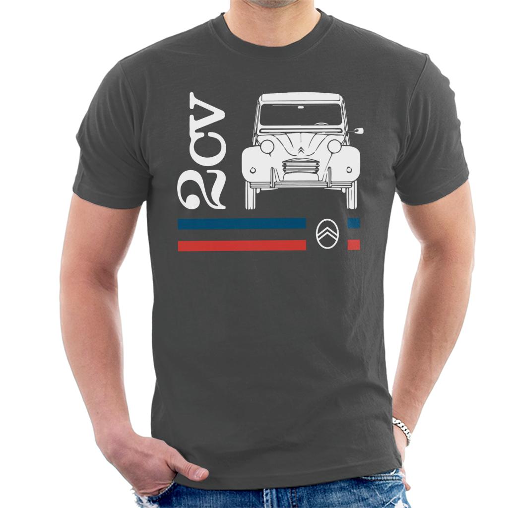 Citroën White 2CV Racing Stripes Men's T-Shirt product image 4