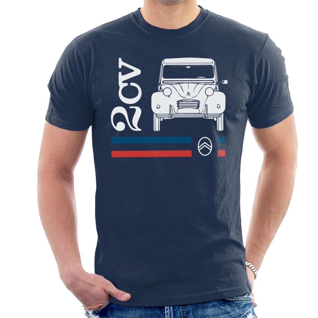 Citroën White 2CV Racing Stripes Men's T-Shirt product image 6