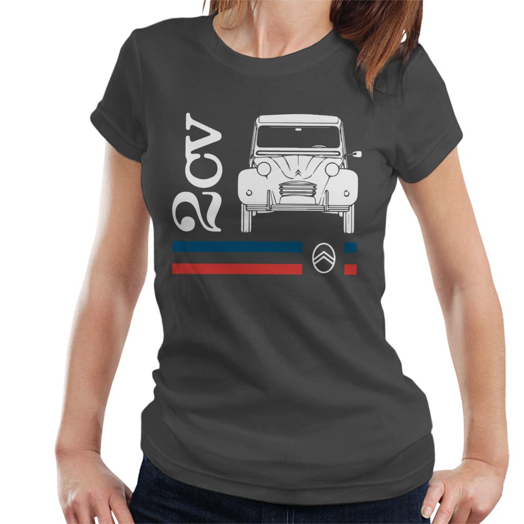 Citroën White 2CV Racing Stripes Women's T-Shirt product image 4